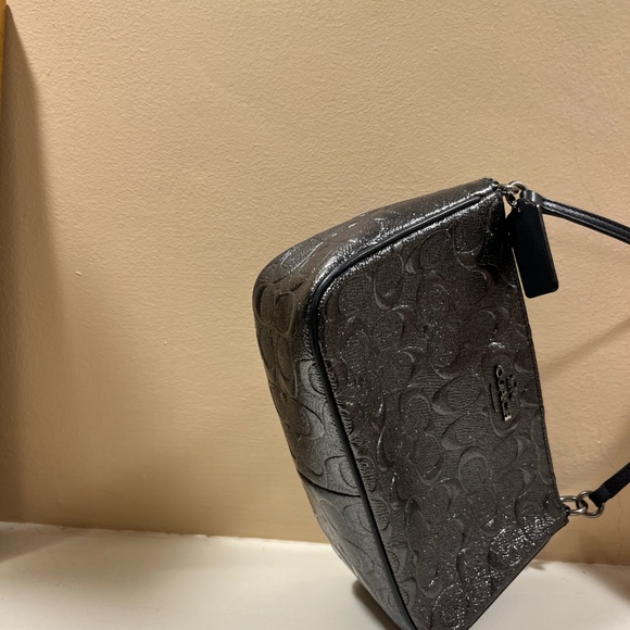 Gunmetal Coach Purse - Picture 5 of 6
